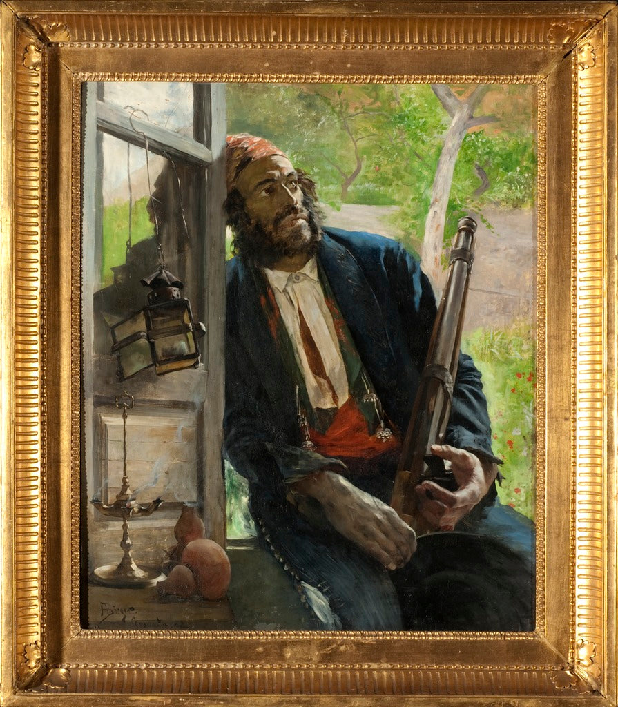 A Gipsy, vintage artwork by Hugo Birger, 12x8" (A4) Poster