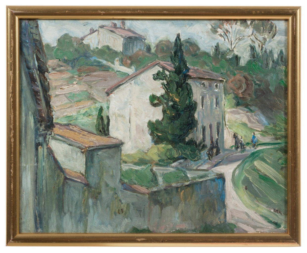 The Red Roofs. Study from the South of France by Anna Boberg,A3(16x12")Poster