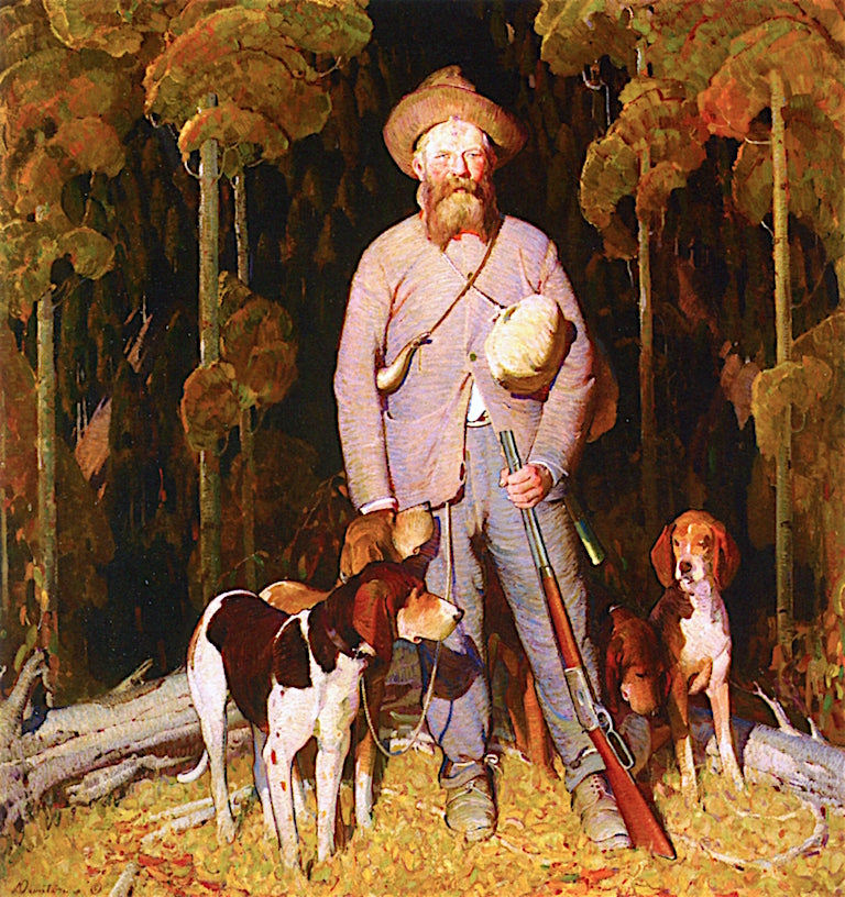 Lilly, Big Game Hunter, vintage artwork by William Herbert Dunton, 12x8" (A4) Poster