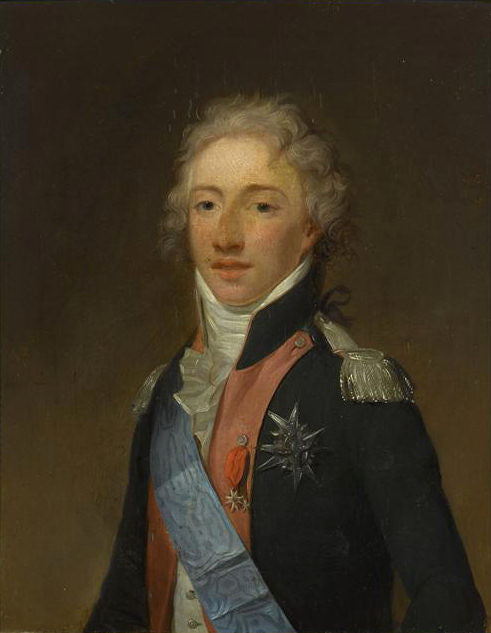 Louis Antoine d'Artois (1775-1844), Duke of Angoulême, vintage artwork by Henri-Pierre Danloux, 12x8" (A4) Poster