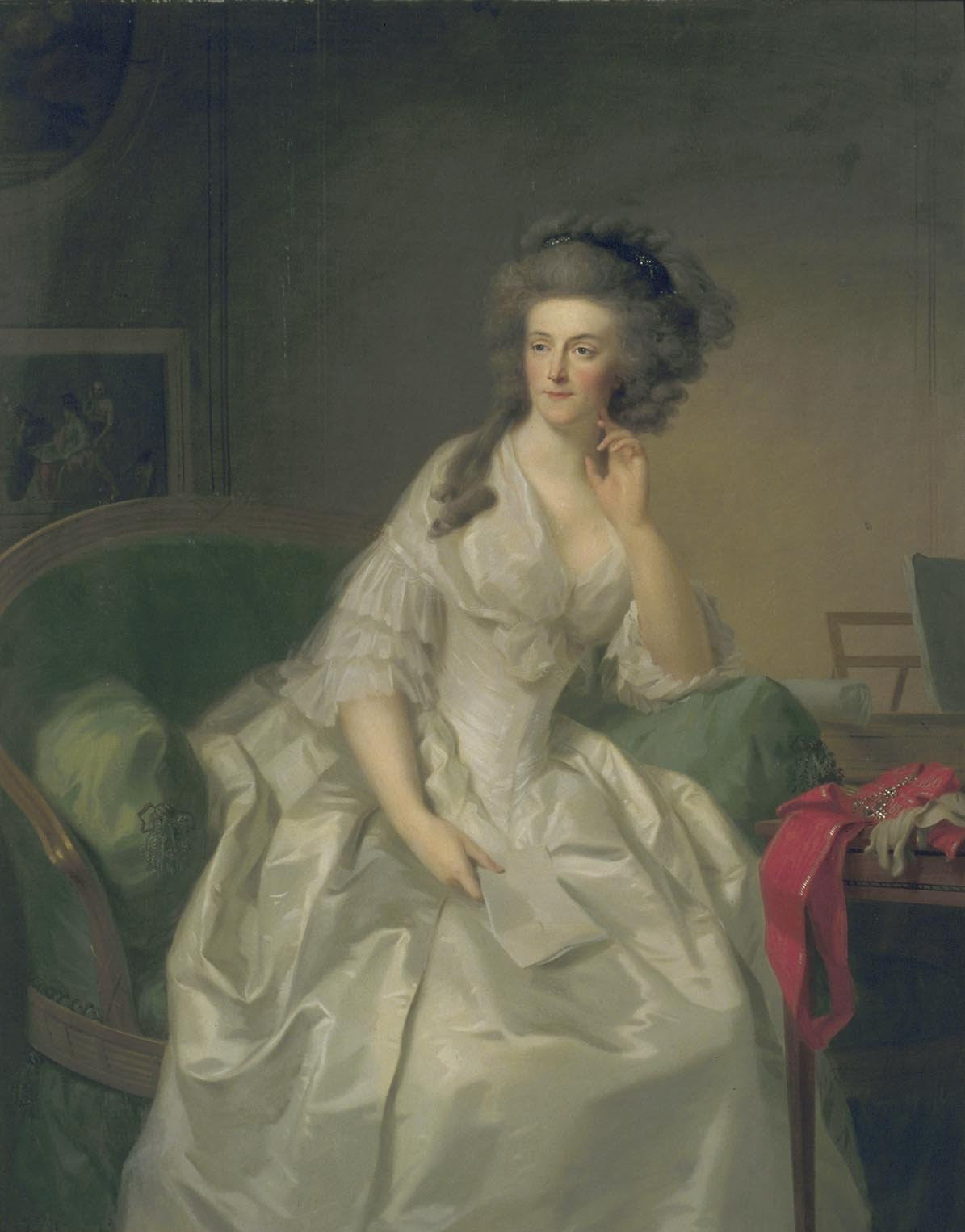 Frederika Sophia Wilhelmina, Princess of Prussia (1751-1820), Wife of Willem V, Prince of Orange, vintage artwork by Johann Friedrich August Tischbein, 12x8" (A4) Poster