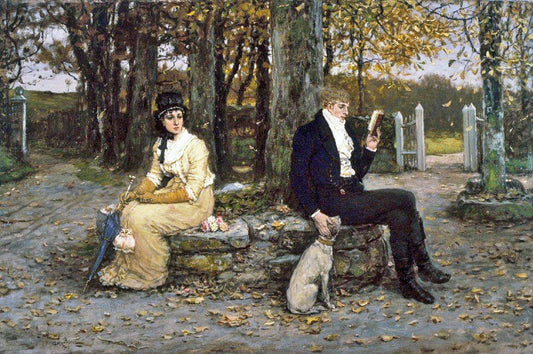 The Waning Honeymoon, vintage artwork by George Henry Boughton, 12x8" (A4) Poster