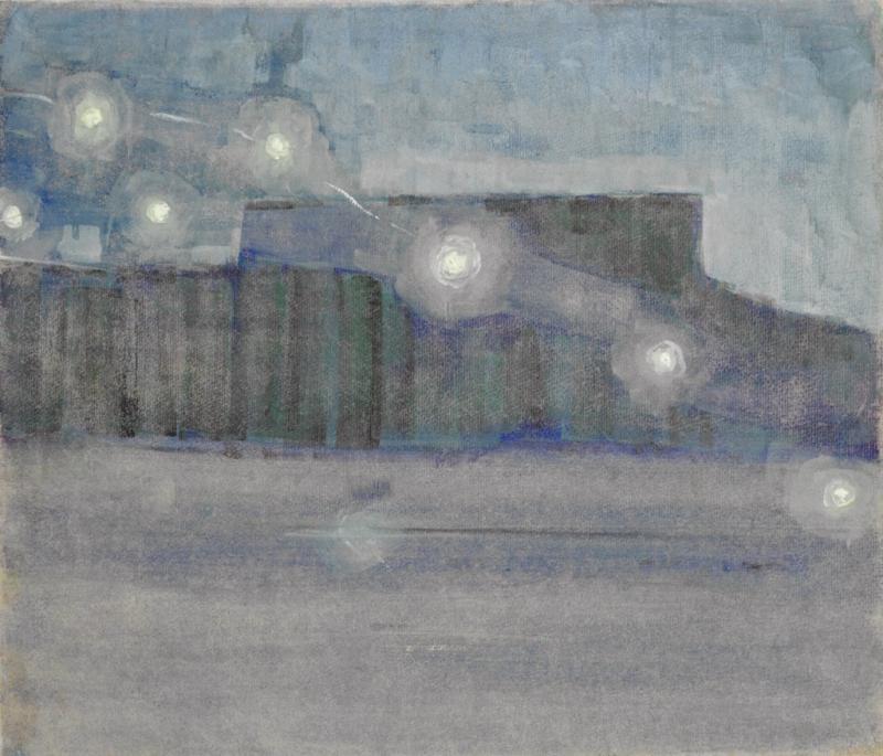 Sparks II, vintage artwork by Mikalojus Ciurlionis, 12x8" (A4) Poster