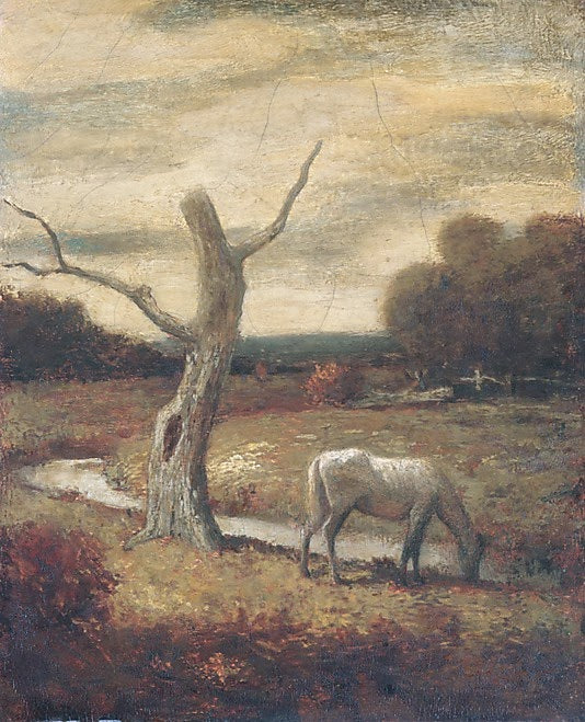 Autumn Meadows, vintage artwork by Albert Pinkham Ryder, 12x8" (A4) Poster