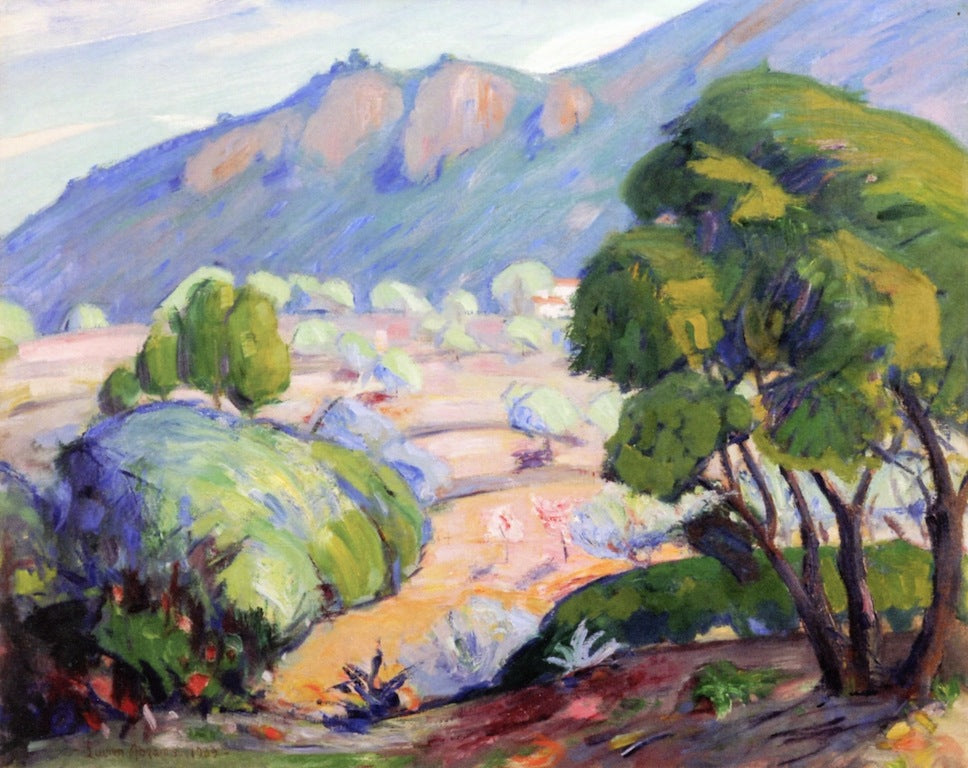 French Landscape with Olive Trees by Lucien Abrams,A3(16x12")Poster