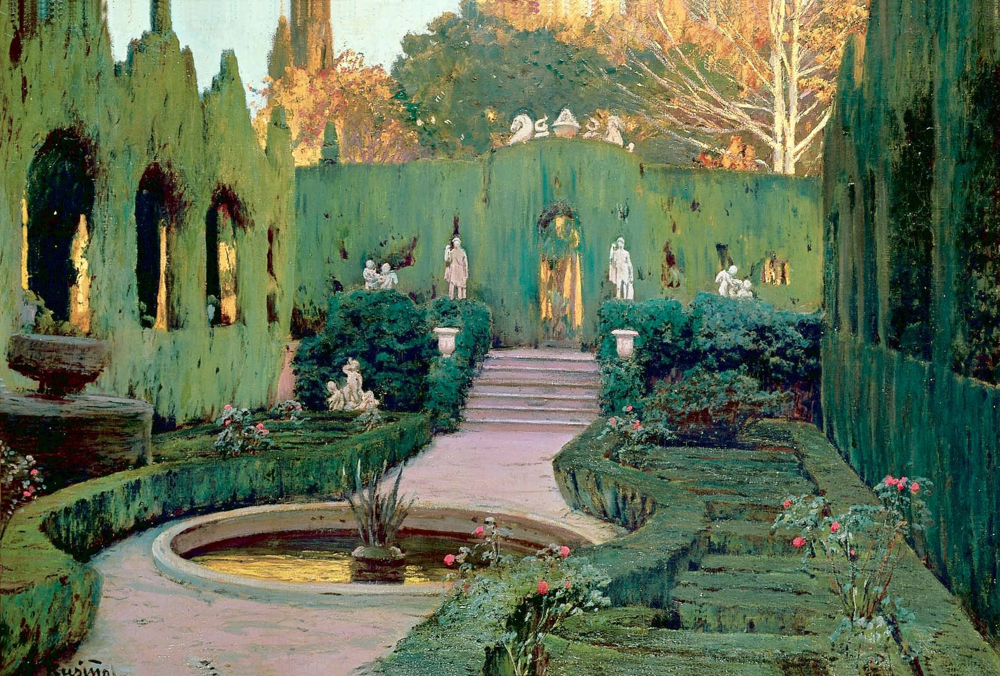 Jardines Monforte, en Valencia by Santiago Rusinol Prats,A3(16x12")Poster