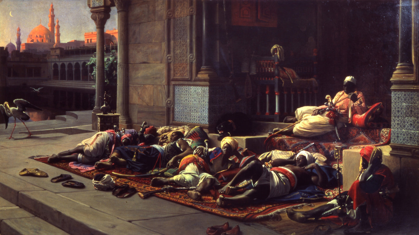 Gate of the Harem, vintage artwork by Jean-Jules-Antoine Lecomte du Nouÿ, 12x8" (A4) Poster