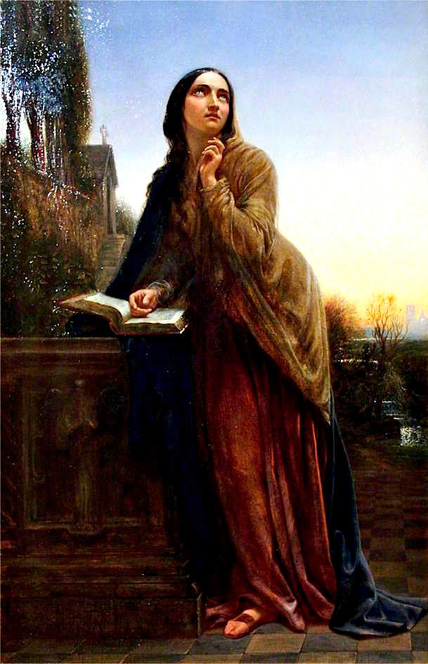 Il penseroso, vintage artwork by Charles West Cope, A3 (16x12") Poster Print