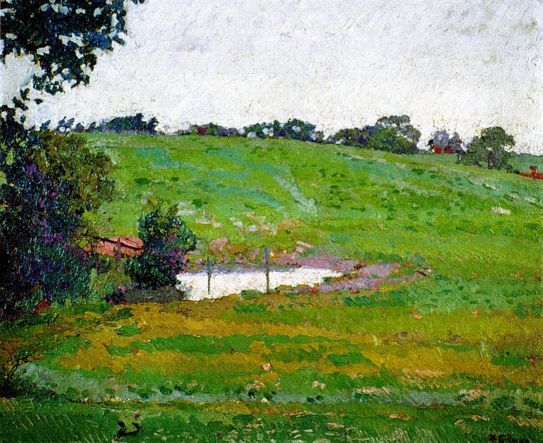 Norwegion Landscape, vintage artwork by Harold Gilman, 12x8" (A4) Poster