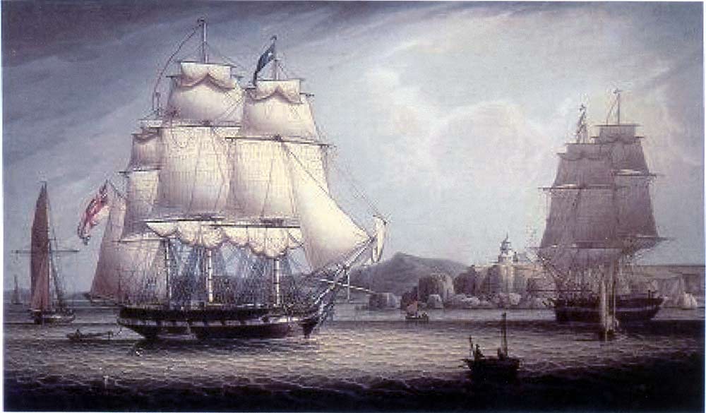 Off a Rocky Cliff, vintage artwork by Robert Salmon, 12x8" (A4) Poster