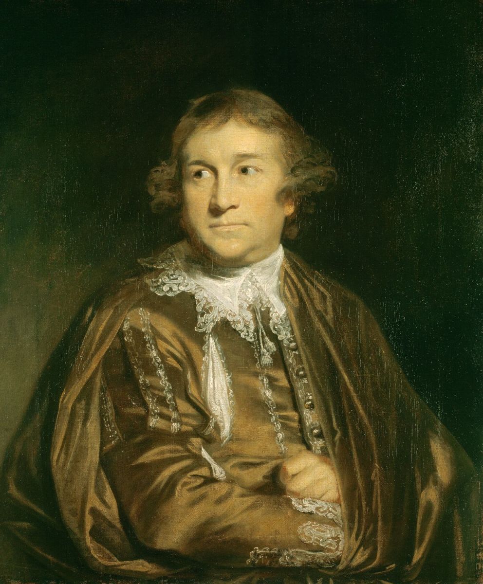David Garrick (1717-1779), vintage artwork by Sir Joshua Reynolds, 12x8" (A4) Poster