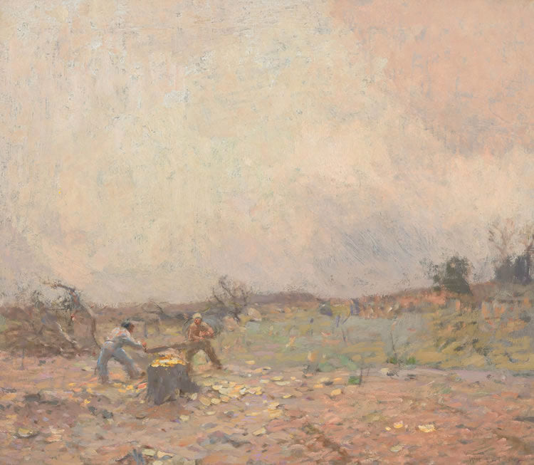 Woodcutters by William Langson Lathrop,A3(16x12")Poster