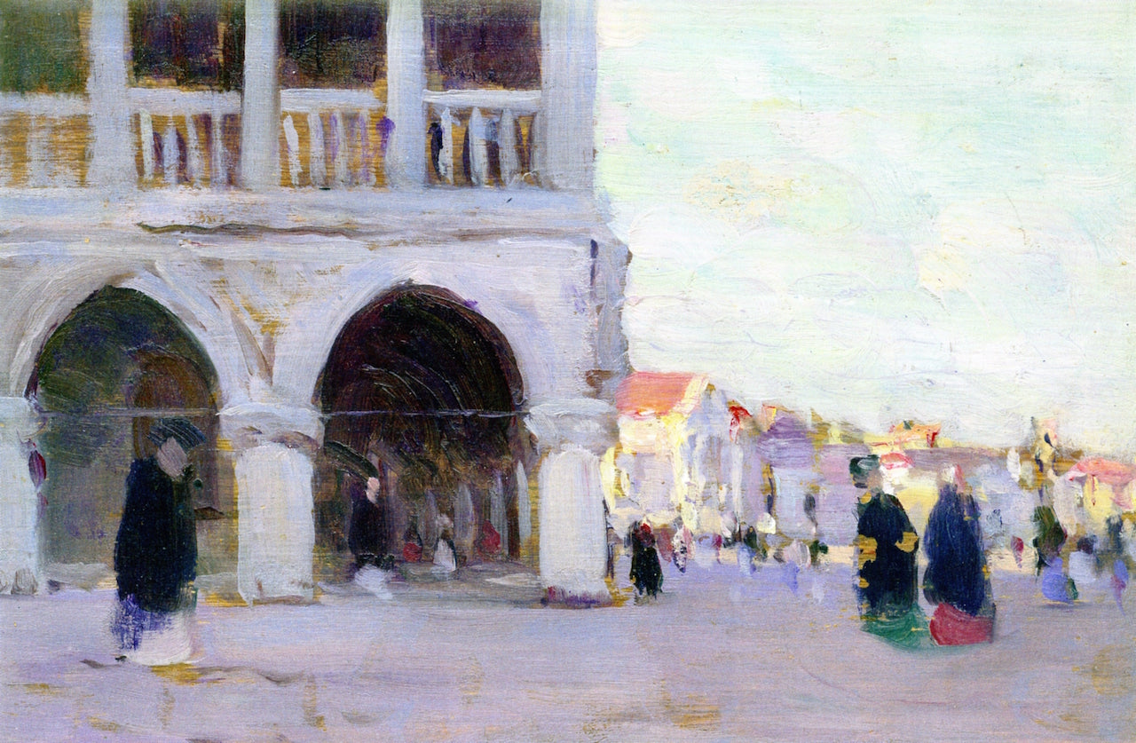Corner of the Doge's Palace by Clarence Gagnon,16x12(A3) Poster