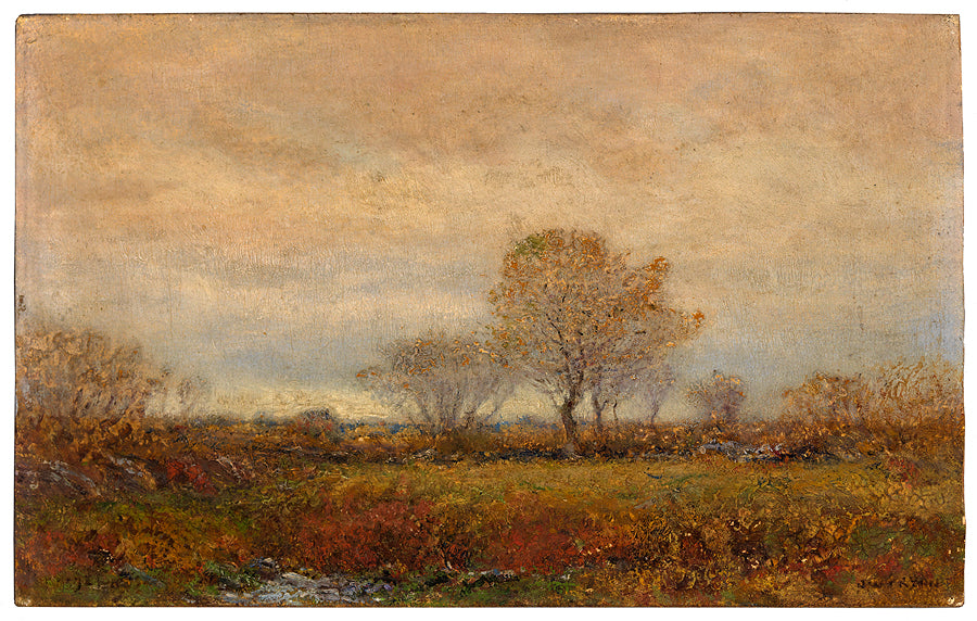 October Day, vintage artwork by Dwight W. Tryon, 12x8" (A4) Poster