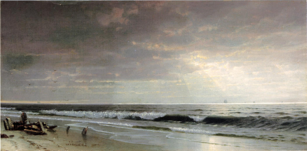 Along the Atlantic, vintage artwork by William Trost Richards, 12x8" (A4) Poster
