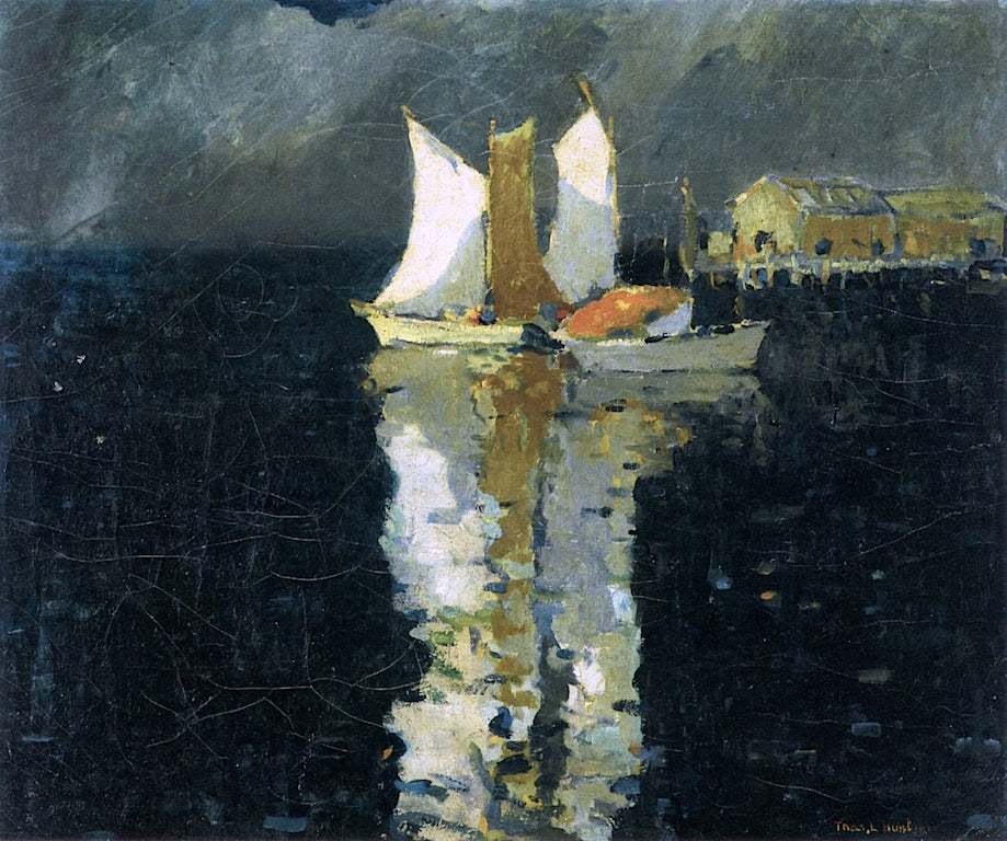 Three Sails Reflected by Thomas L. Hunt,16x12(A3) Poster