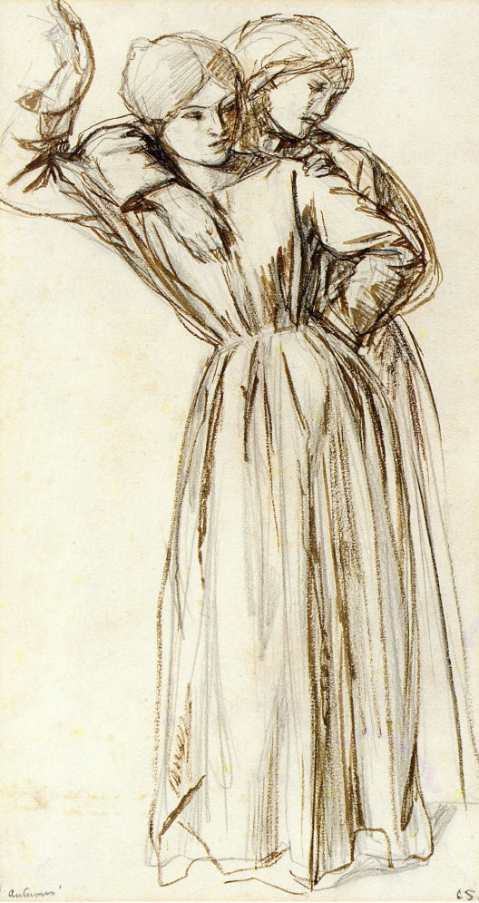 Study for 'Autumn' by Charles Haslewood Shannon,A3(16x12")Poster