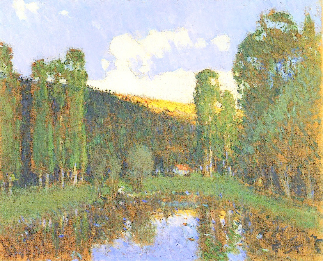 Bord d'Etang Anime by Pierre-Eugène Montézin,16x12(A3) Poster