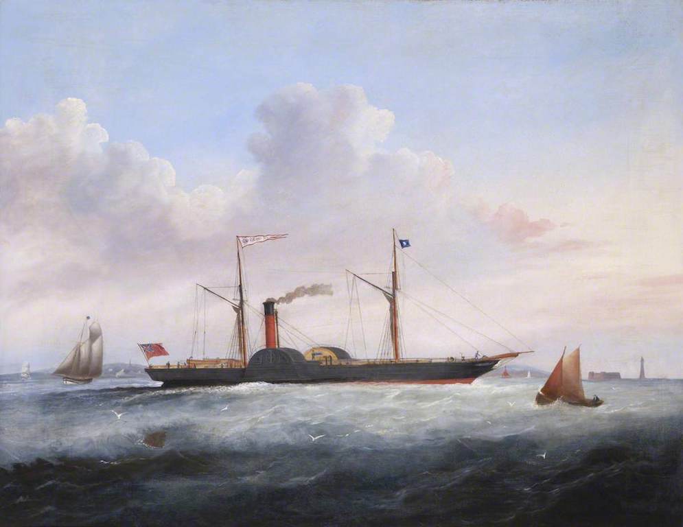 Paddle Steamer 'Queen', vintage artwork by Joseph Heard, A3 (16x12") Poster Print