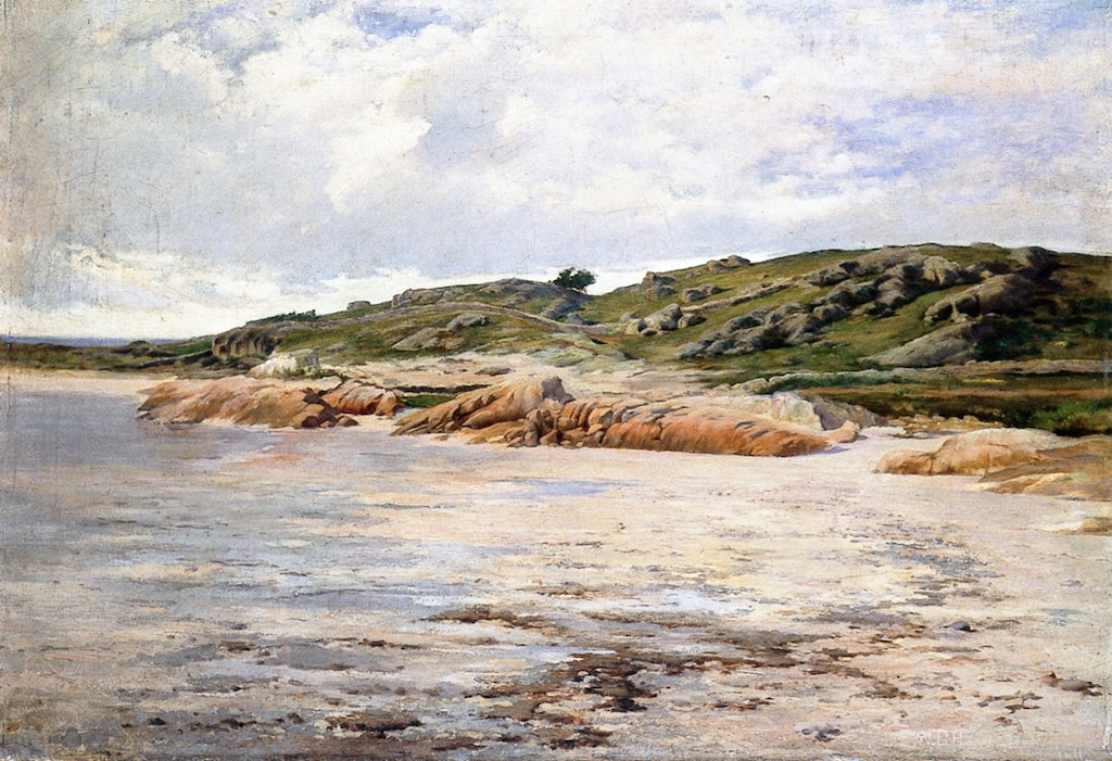 Rocky Beach in Brittany, vintage artwork by Edward Wilbur Dean Hamilton, 12x8" (A4) Poster