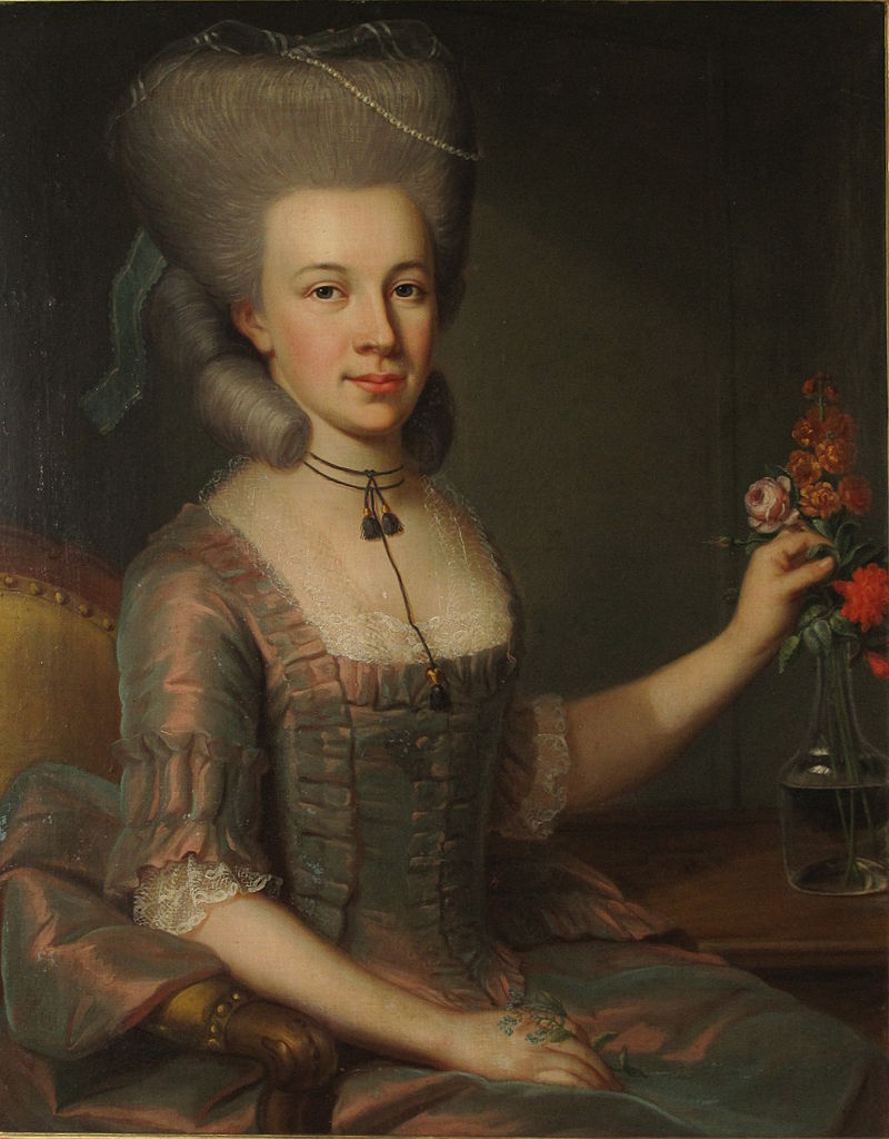 Katharina Elisabeth Stettler-Brütel, vintage artwork by Emmanuel Jakob Handmann, 12x8" (A4) Poster