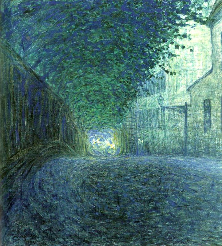 At Dusk, vintage artwork by Eugene Jansson, 12x8" (A4) Poster