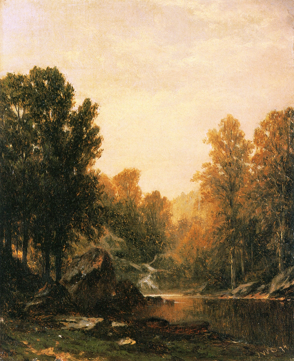 Artist's Brook, North Conway, New Hampshire, vintage artwork by John W. Casilear, A3 (16x12") Poster Print