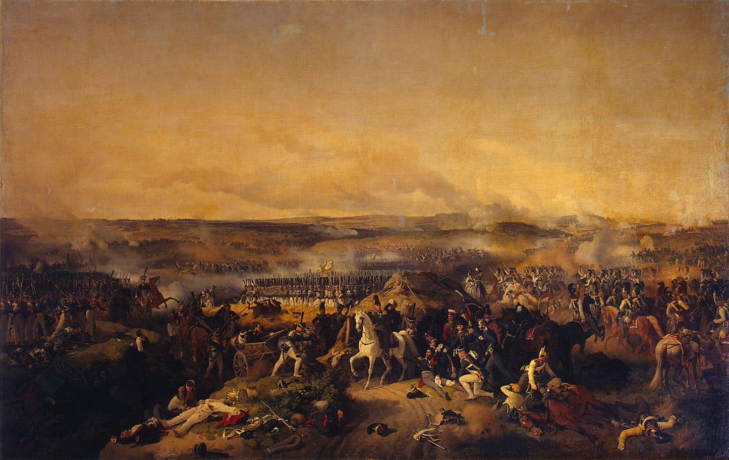 Battle of Borodino on 26 August (7 September) 1812, vintage artwork by Peter von Hess, 12x8" (A4) Poster