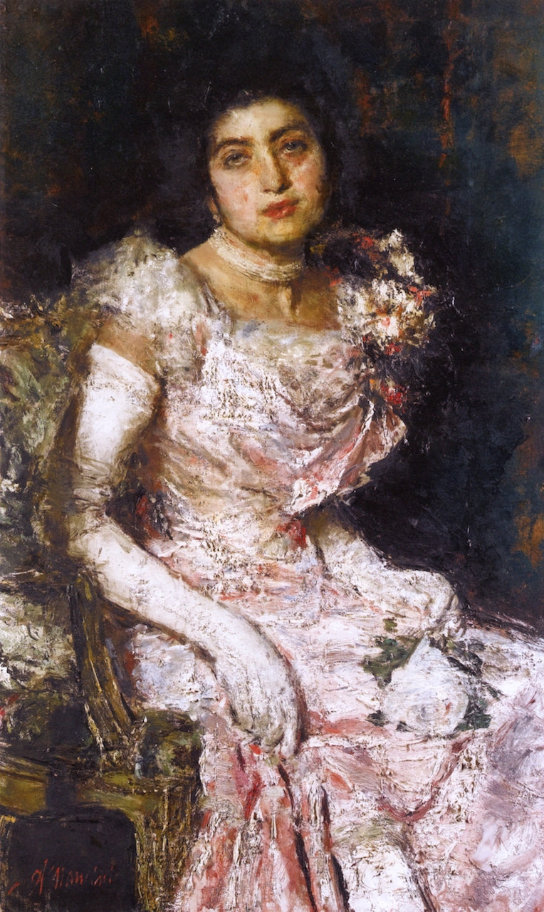 Before the Ball by Antonio Mancini,A3(16x12")Poster