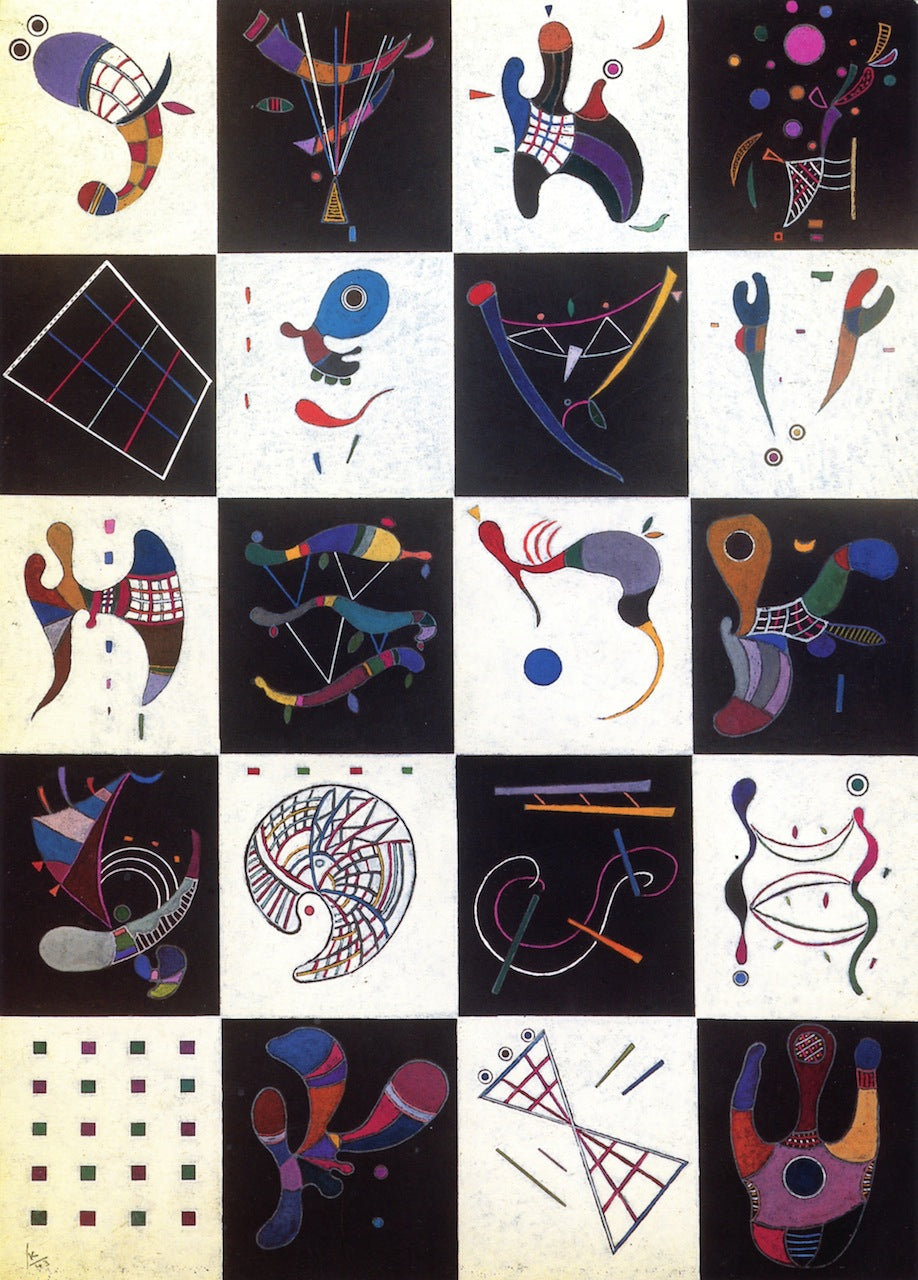 4 x 5 = 20 by Wassily Kandinsky,A3(16x12")Poster