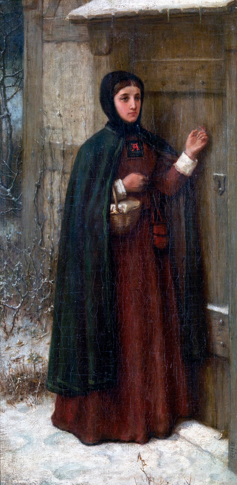 The Scarlet Letter, vintage artwork by George Henry Boughton, 12x8" (A4) Poster