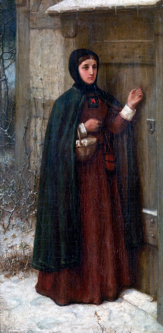 The Scarlet Letter, vintage artwork by George Henry Boughton, 12x8" (A4) Poster