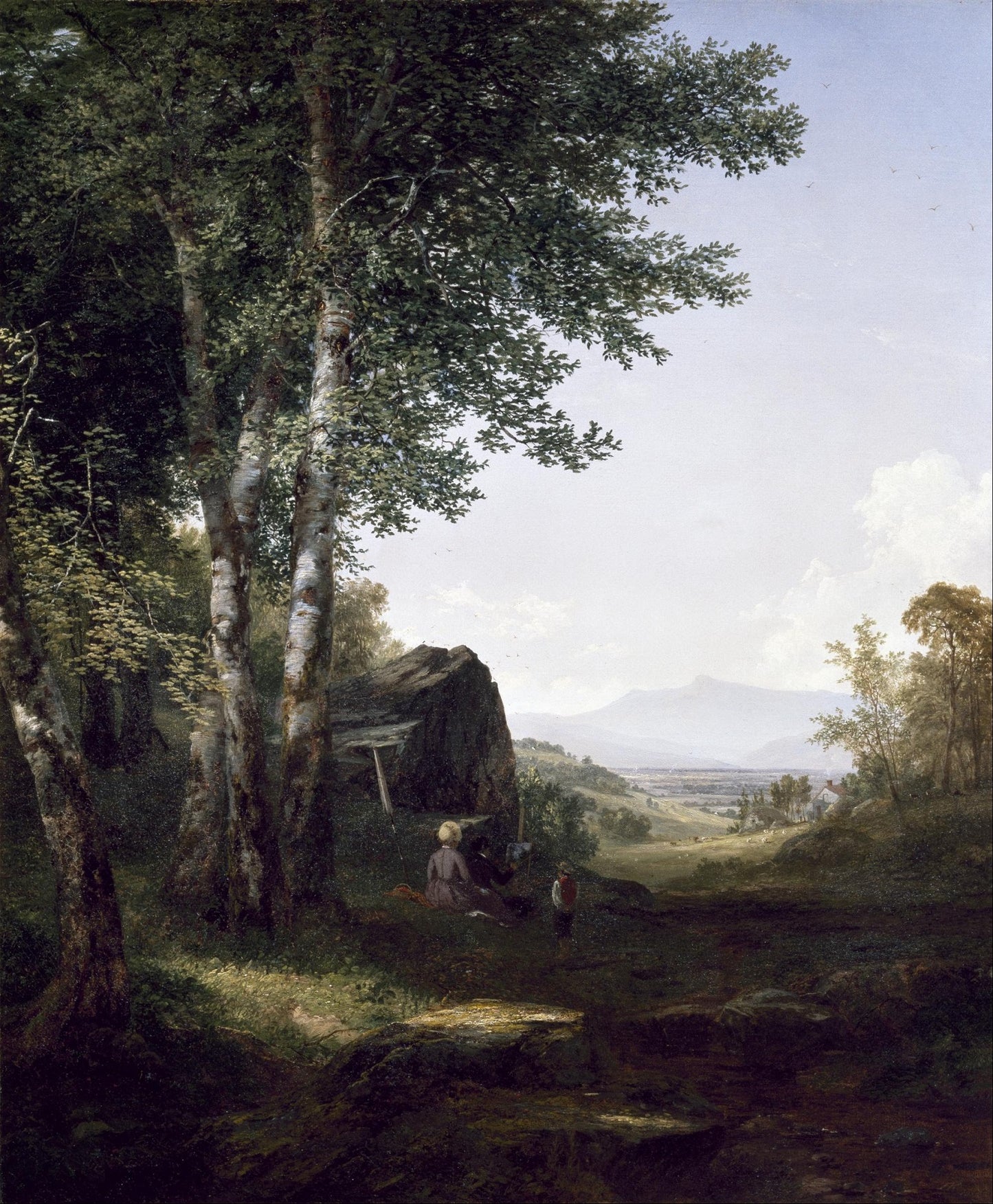 Distant View of the Mansfield Mountain, Vermont, vintage artwork by John Frederick Kensett, A3 (16x12") Poster Print