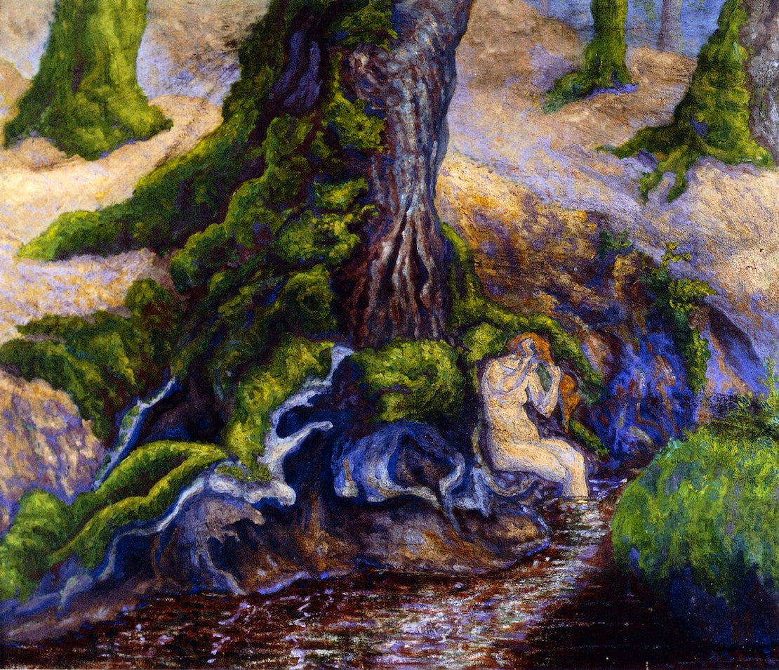 Woman Painted by a Spring by Paul Ranson,A3(16x12")Poster