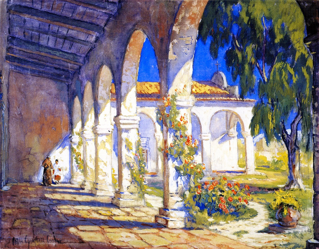 Mission San Juan Capistrano by Colin Campbell Cooper,A3(16x12")Poster