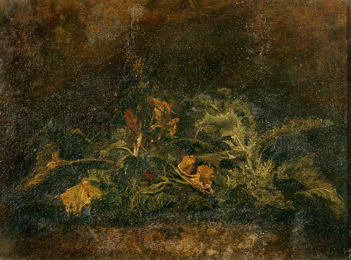 Study of Foliage, vintage artwork by John Crome, 12x8" (A4) Poster