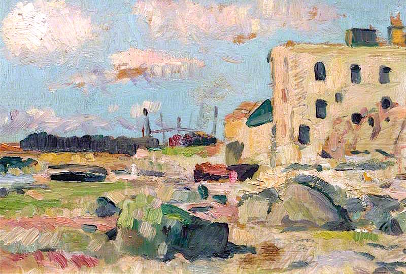 The Beach, Largo, Fife, at Low Tide by George Leslie Hunter,16x12(A3) Poster