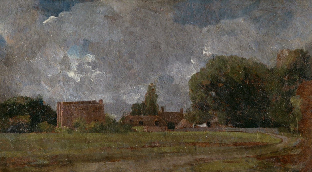 Golding Constable's House, East Bergholt: The Artist's Birthplace, vintage artwork by John Constable, 12x8" (A4) Poster