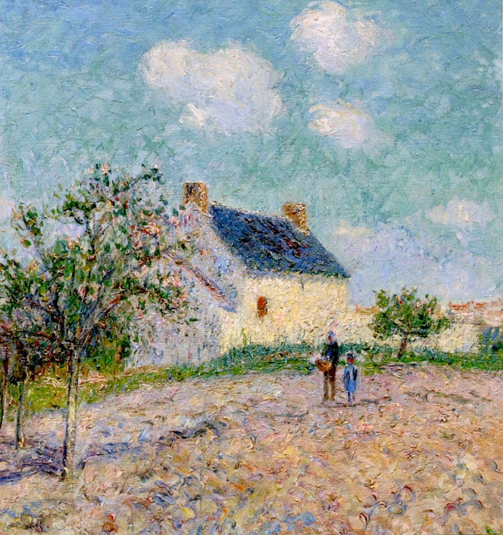 Apples Trees in Bloom, vintage artwork by Gustave Loiseau, 12x8" (A4) Poster