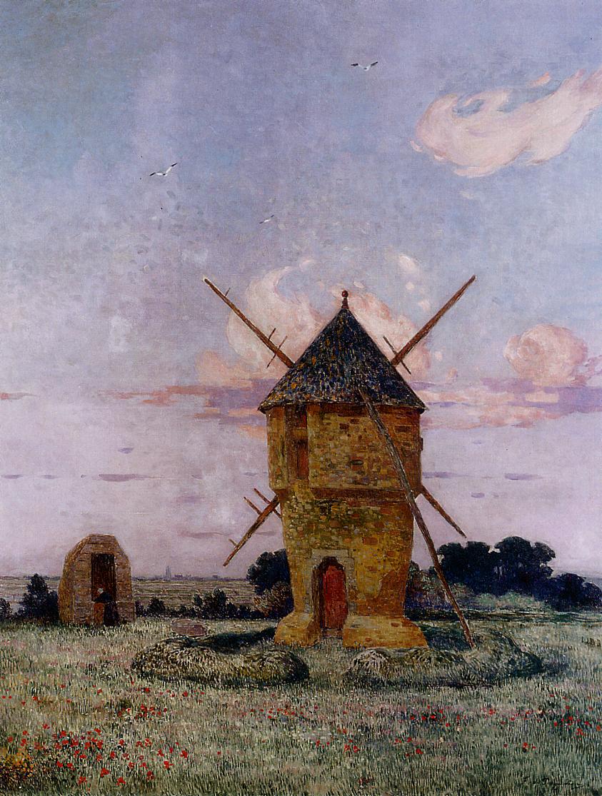 Brittany near Pulis, vintage artwork by Ferdinand du Puigaudeau, 12x8" (A4) Poster