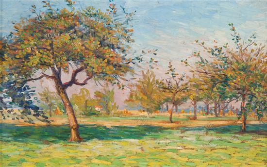 The Orchard (Verger), vintage artwork by Leo Gausson, 12x8" (A4) Poster