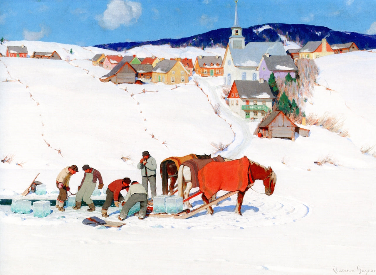The Ice Harvest by Clarence Gagnon,16x12(A3) Poster