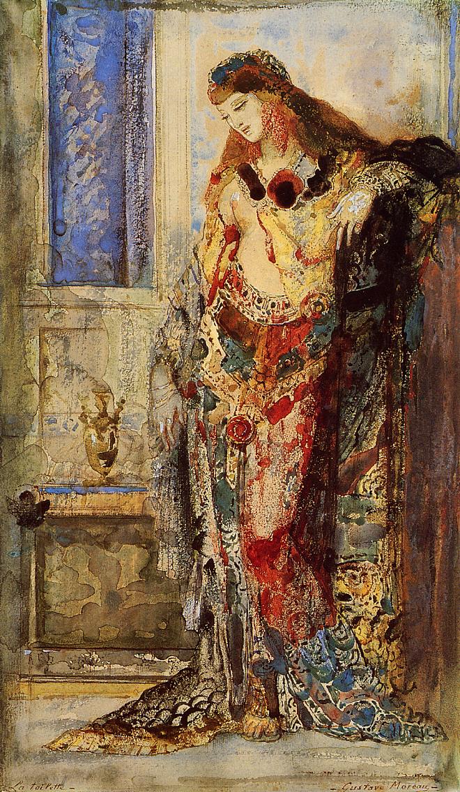 La Toilette, vintage artwork by Gustave Moreau, 12x8" (A4) Poster