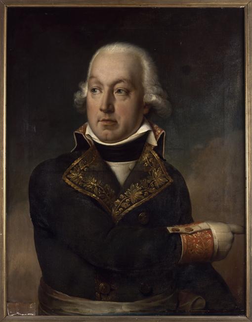 Barthelemy-Louis-Joseph Scherer, vintage artwork by Jean-Baptiste Paulin Guerin, 12x8" (A4) Poster