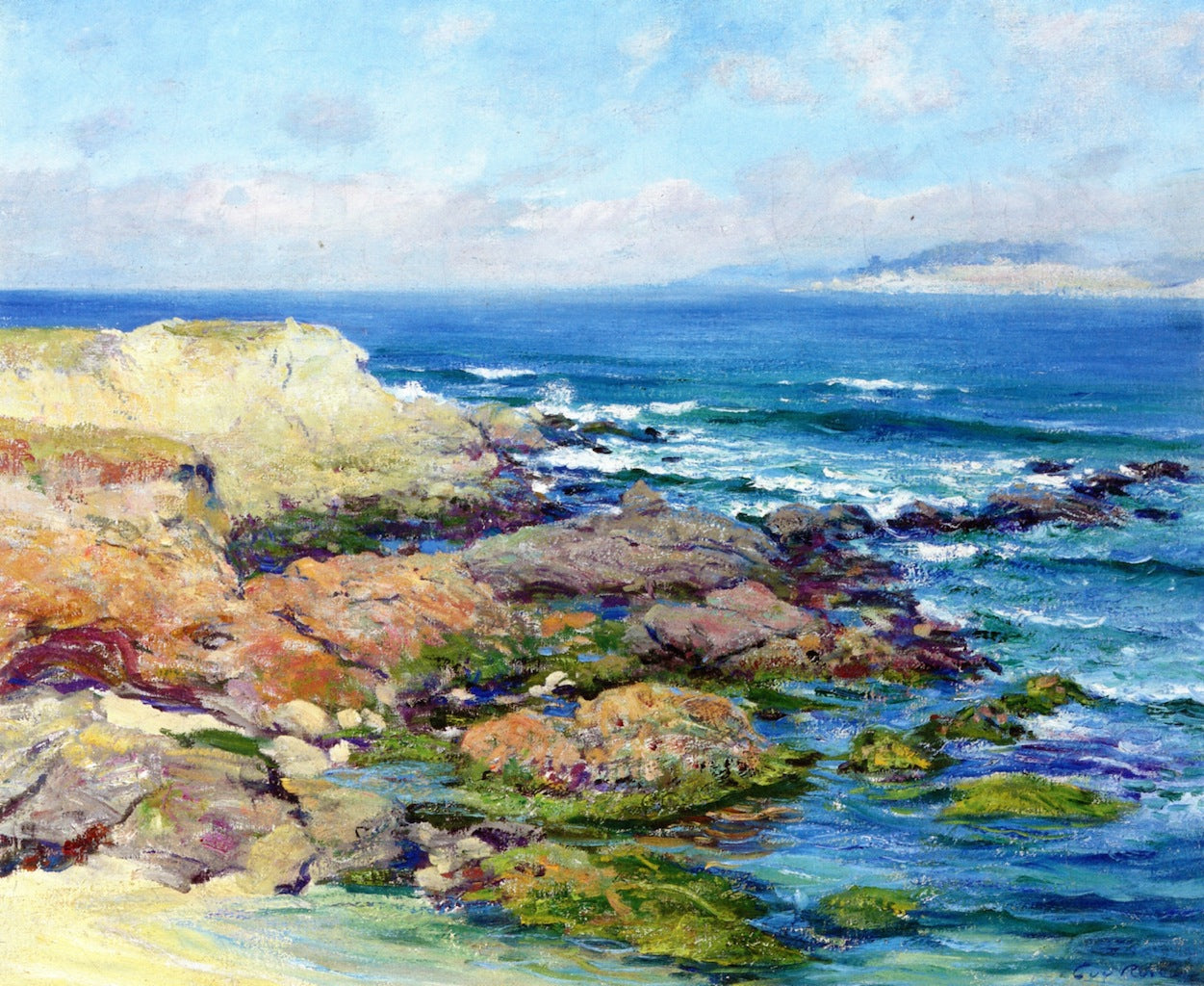Martin's Point, Carmel by Guy Orlando Rose,A3(16x12")Poster