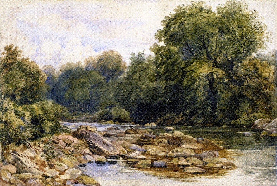 The River Bend, vintage artwork by David Cox the Younger, A3 (16x12") Poster Print