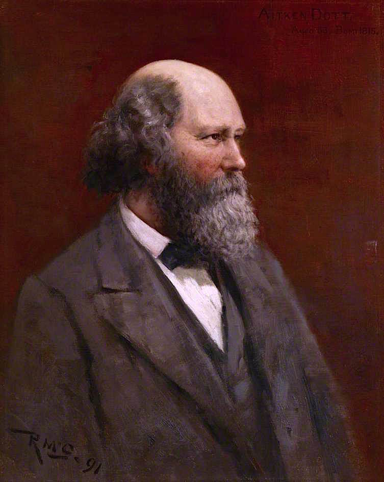 Aitken Dott, Art Dealer, vintage artwork by Robert McGregor, 12x8" (A4) Poster