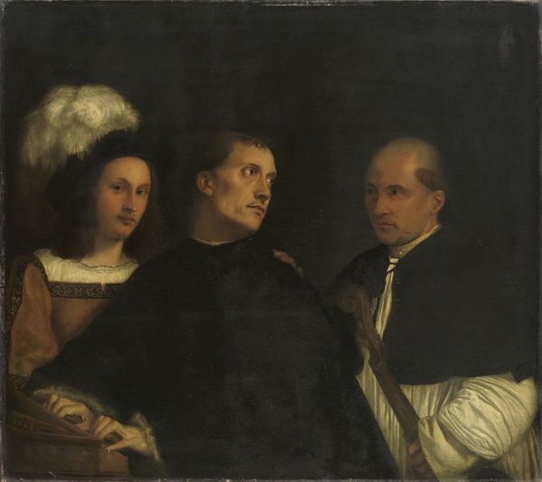 The Concert (after Giorgione), vintage artwork by Franz von Lenbach, 12x8" (A4) Poster