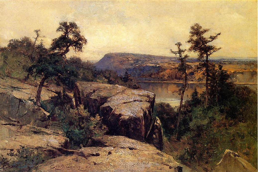 Lake Mohonk, vintage artwork by George Henry Smillie, 12x8" (A4) Poster