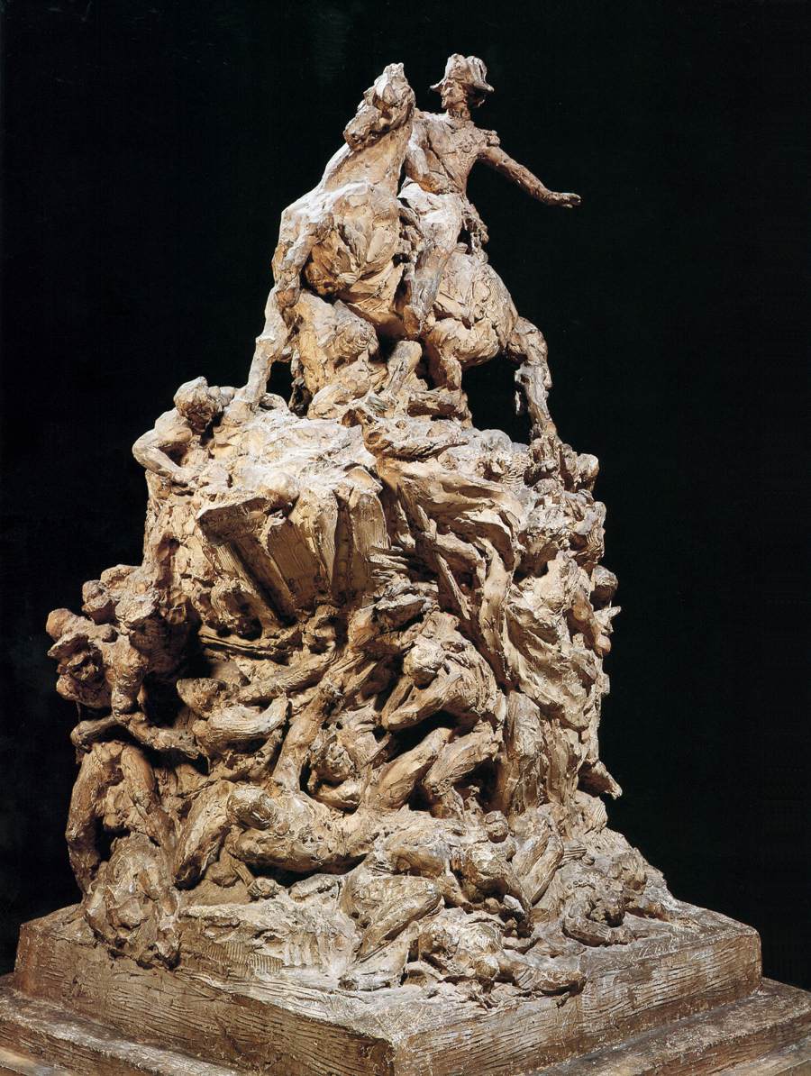 Marshal Moncey Monument (Study Model), vintage artwork by Jean-Baptiste Carpeaux, 12x8" (A4) Poster